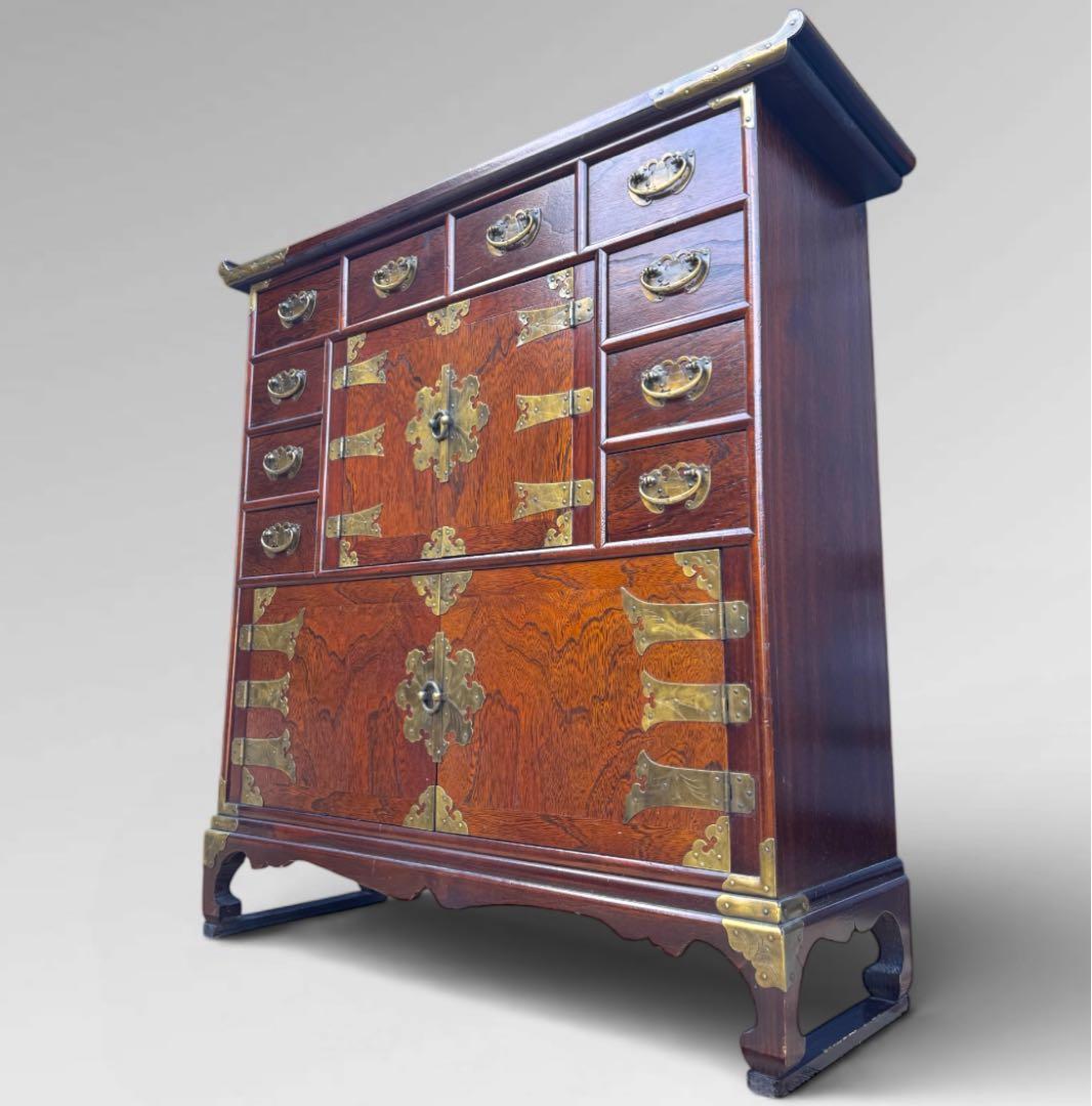 李朝家具 朝鮮家具 薬箪笥 年代物 アンティーク 韓流 韓国