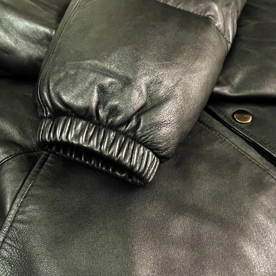 【未使用】Stussy Authentic Gear レザーダウンジャケット