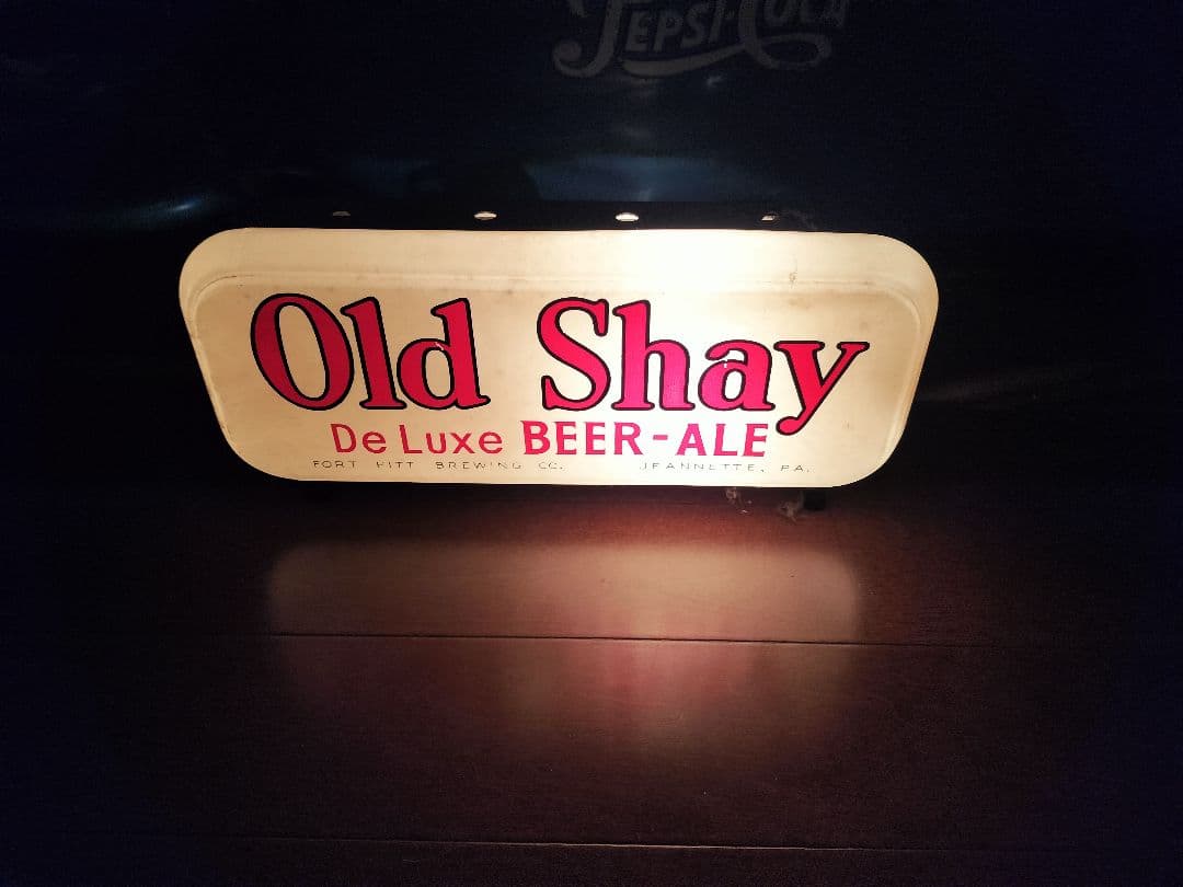 Old Shay De Luxe Beer-Ale サイン