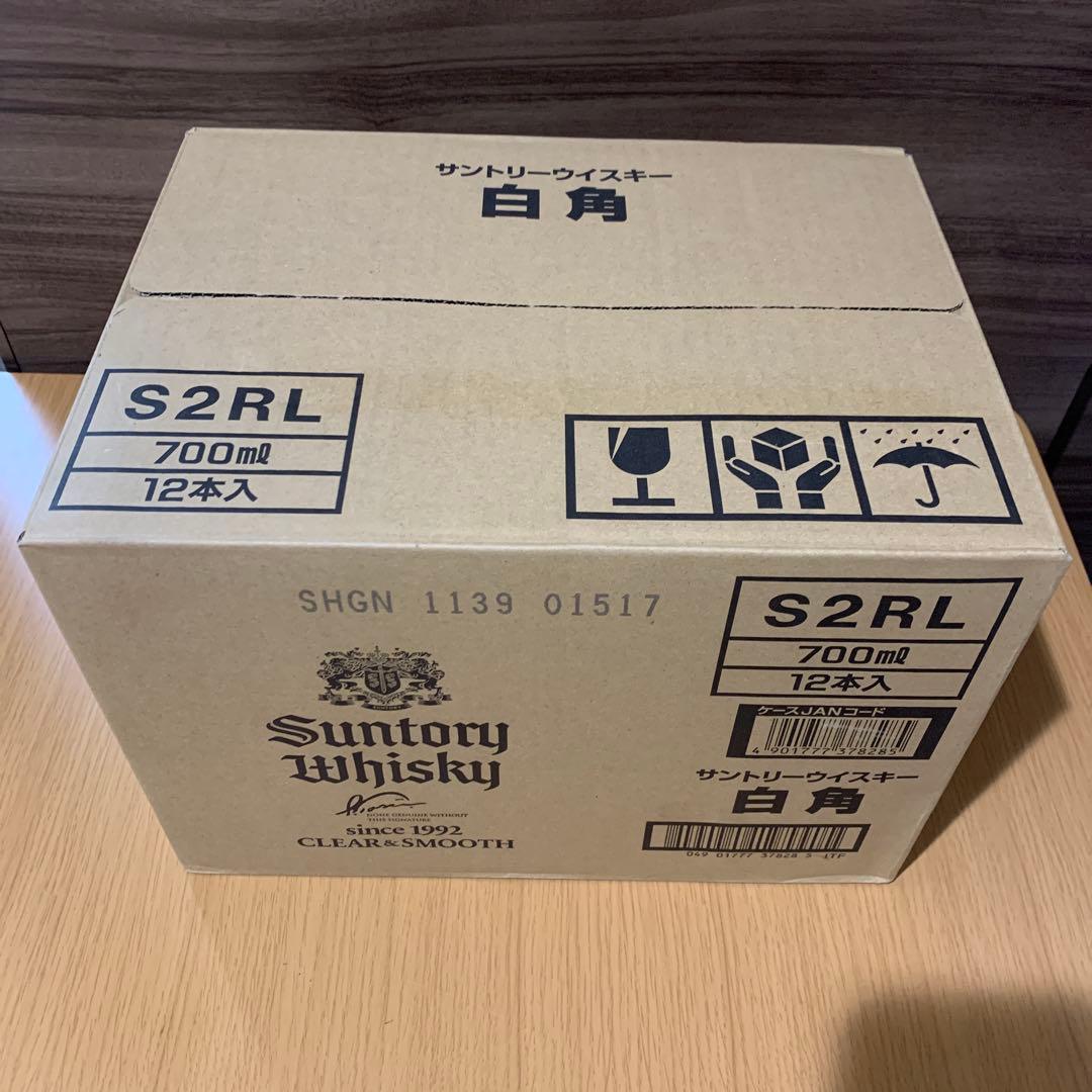サントリー白角　12本　カートン未開封品