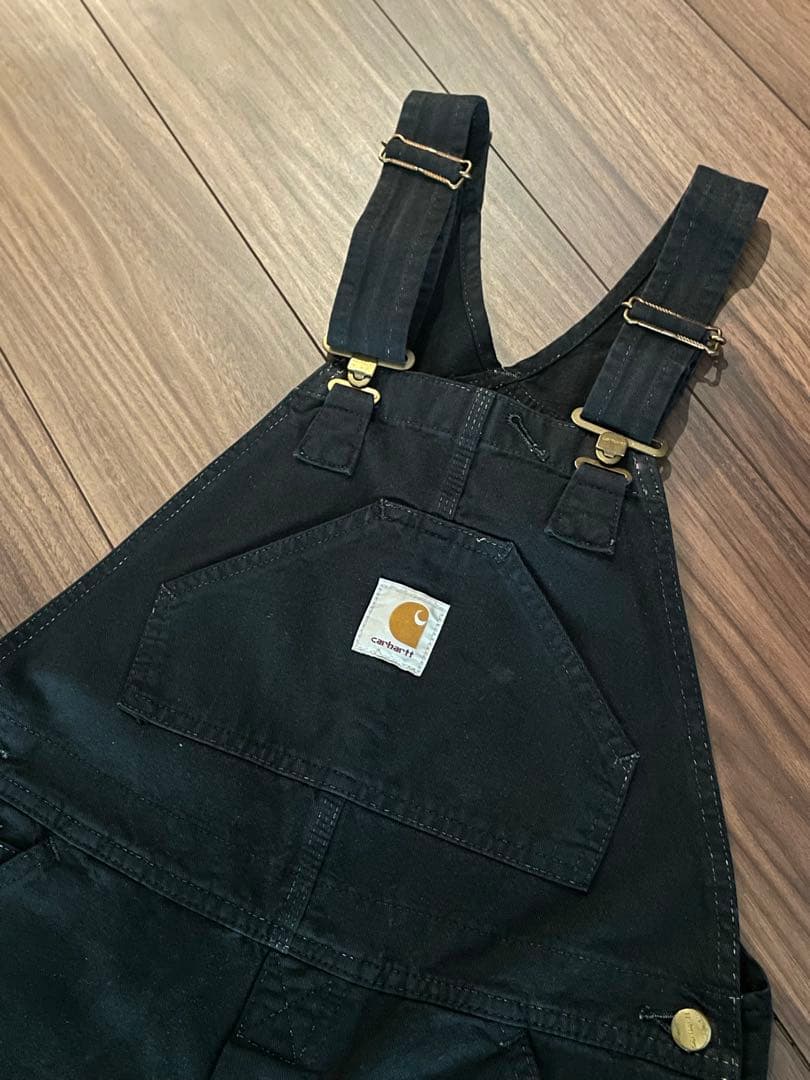 希少！日本製エドウィン carhartt ブラック オーバーオール 30×34