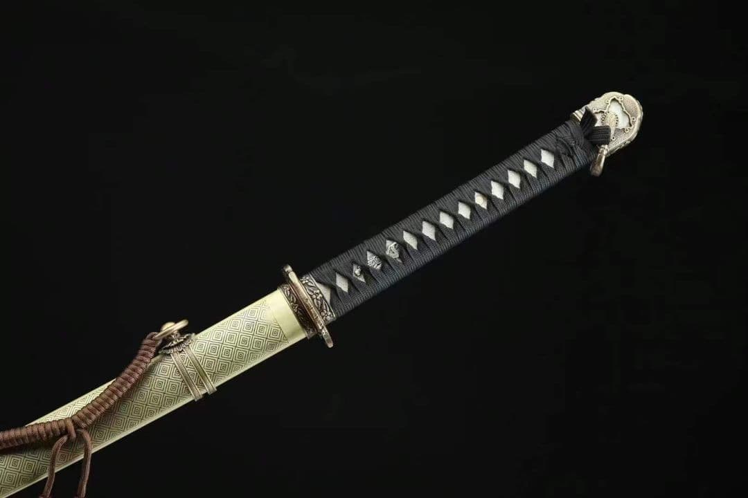 純銅九八指揮刀（黄銅鞘）古兵器   武具　刀装具　日本刀　模造刀   居合刀