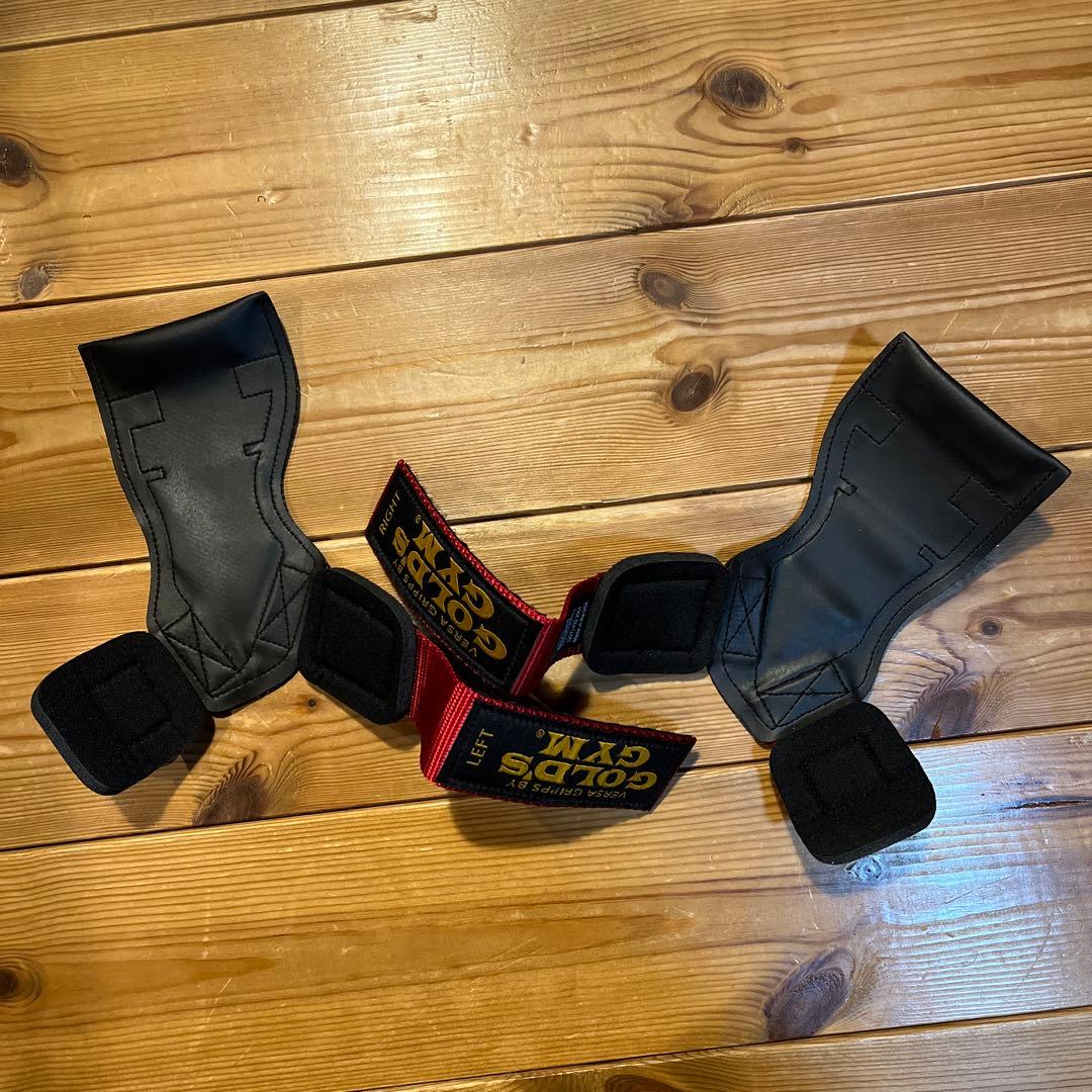 ゴールドジムパワーグリップ黒/赤 Sサイズ