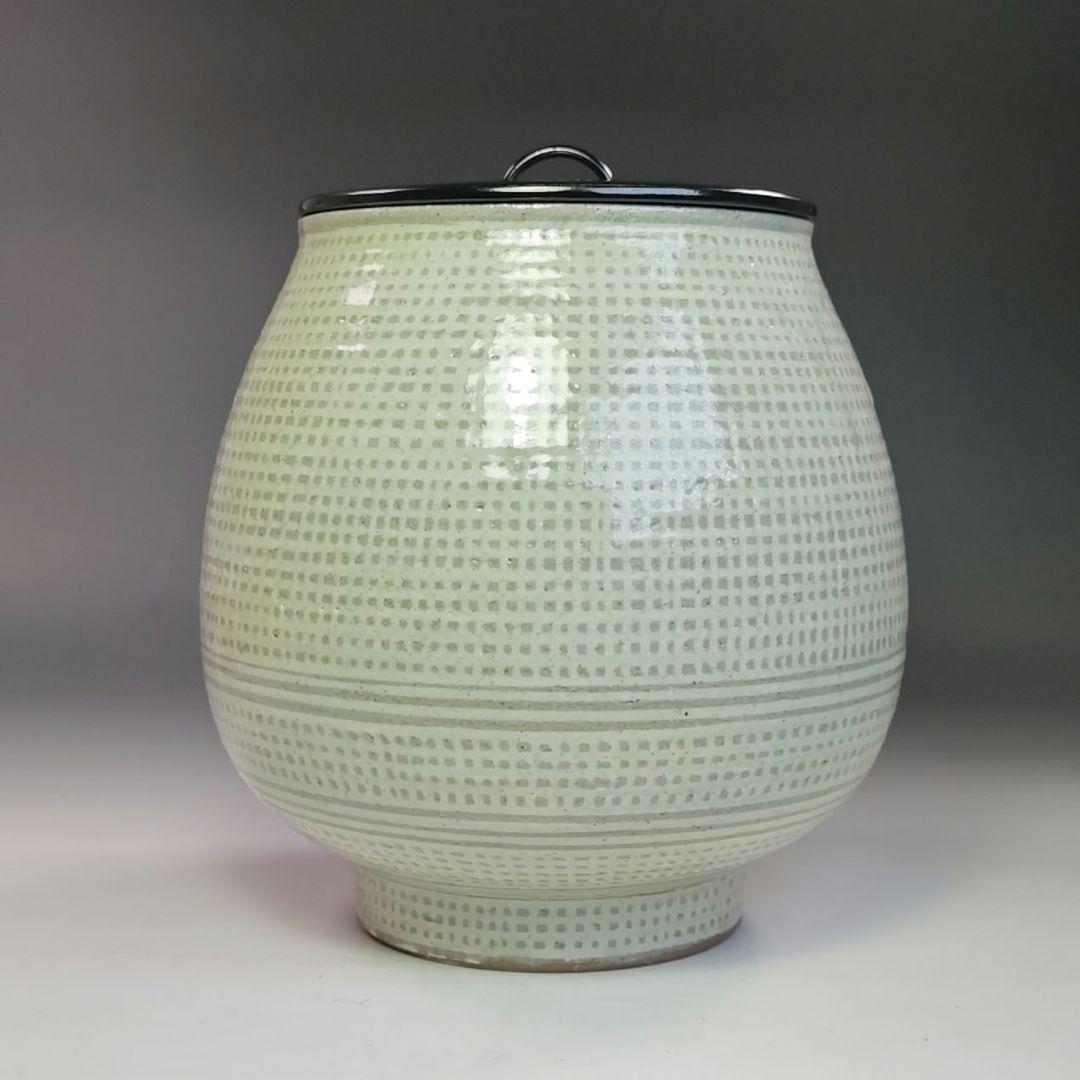 イ774 水指『福森比路志』『三島　芋頭　水指　共箱』茶道具