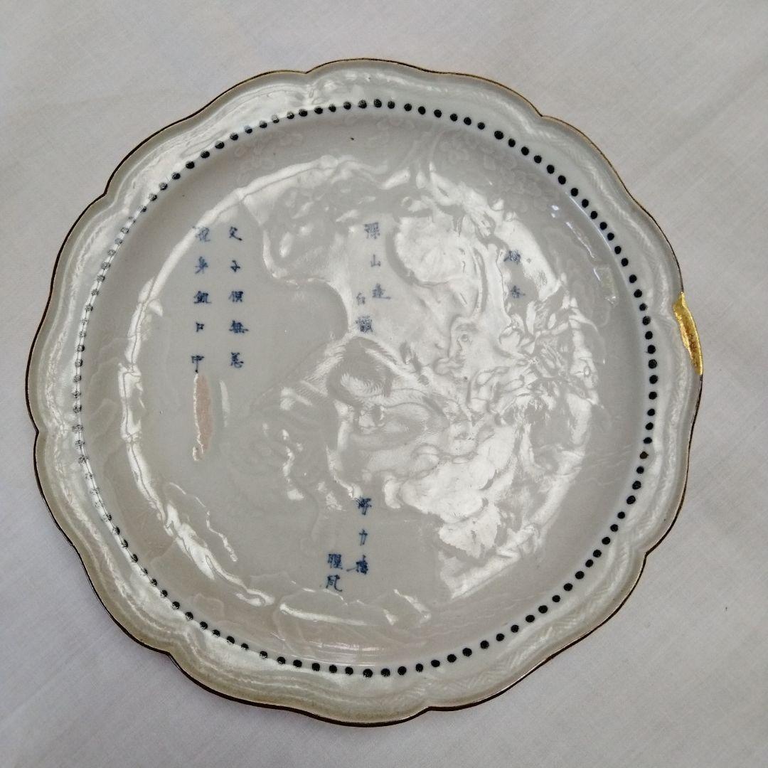 1760から1780年のアンテークの白磁の絵皿