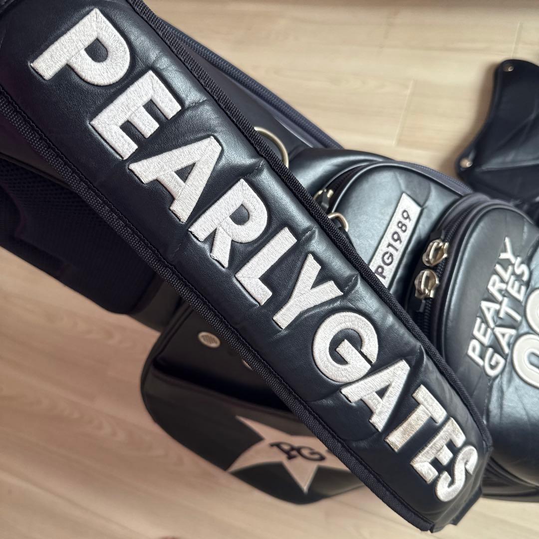 パーリーゲイツ　キャディバッグ　ショルダー式　スタンド式　紺　ネイビー　ゴルフ