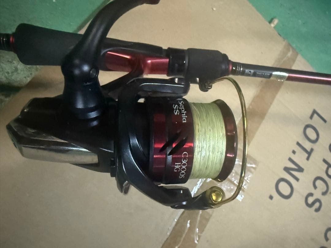 ラグゼEGRR シマノセフィアSS エギングセット