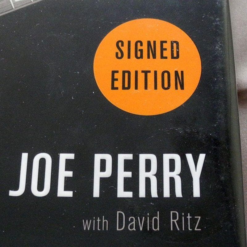 Aerosmith エアロスミス Joe Perry 直筆サイン本