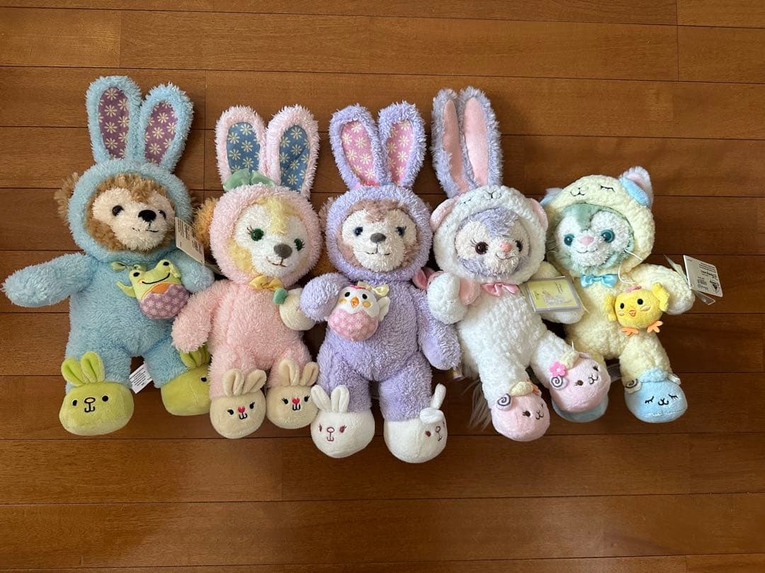 香港ディズニー　ダッフィー フレンズ　イースター　ぬいぐるみ