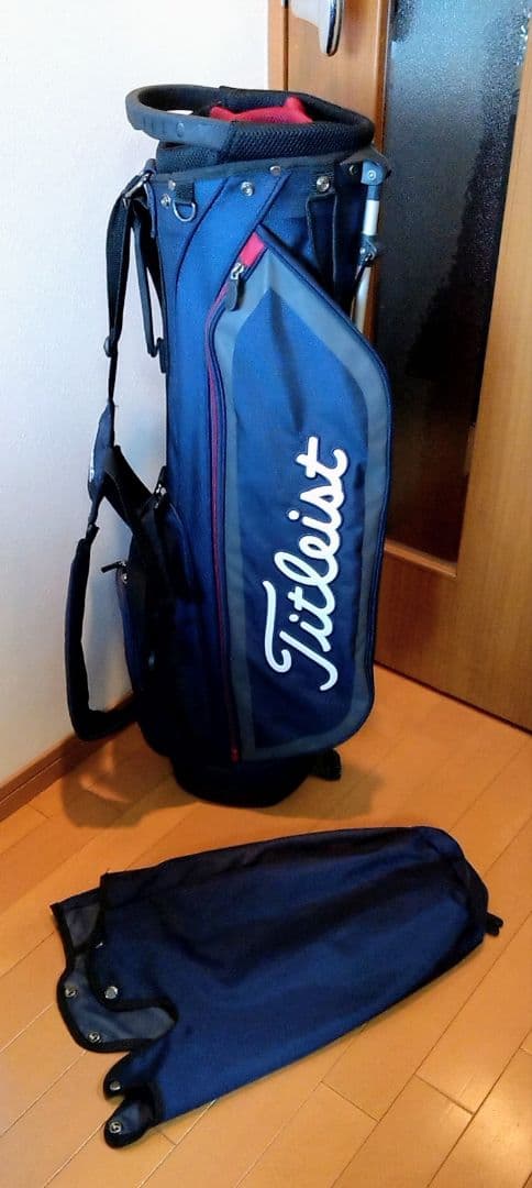 Titleist スタンドバッグ ネイビー カバー付き
