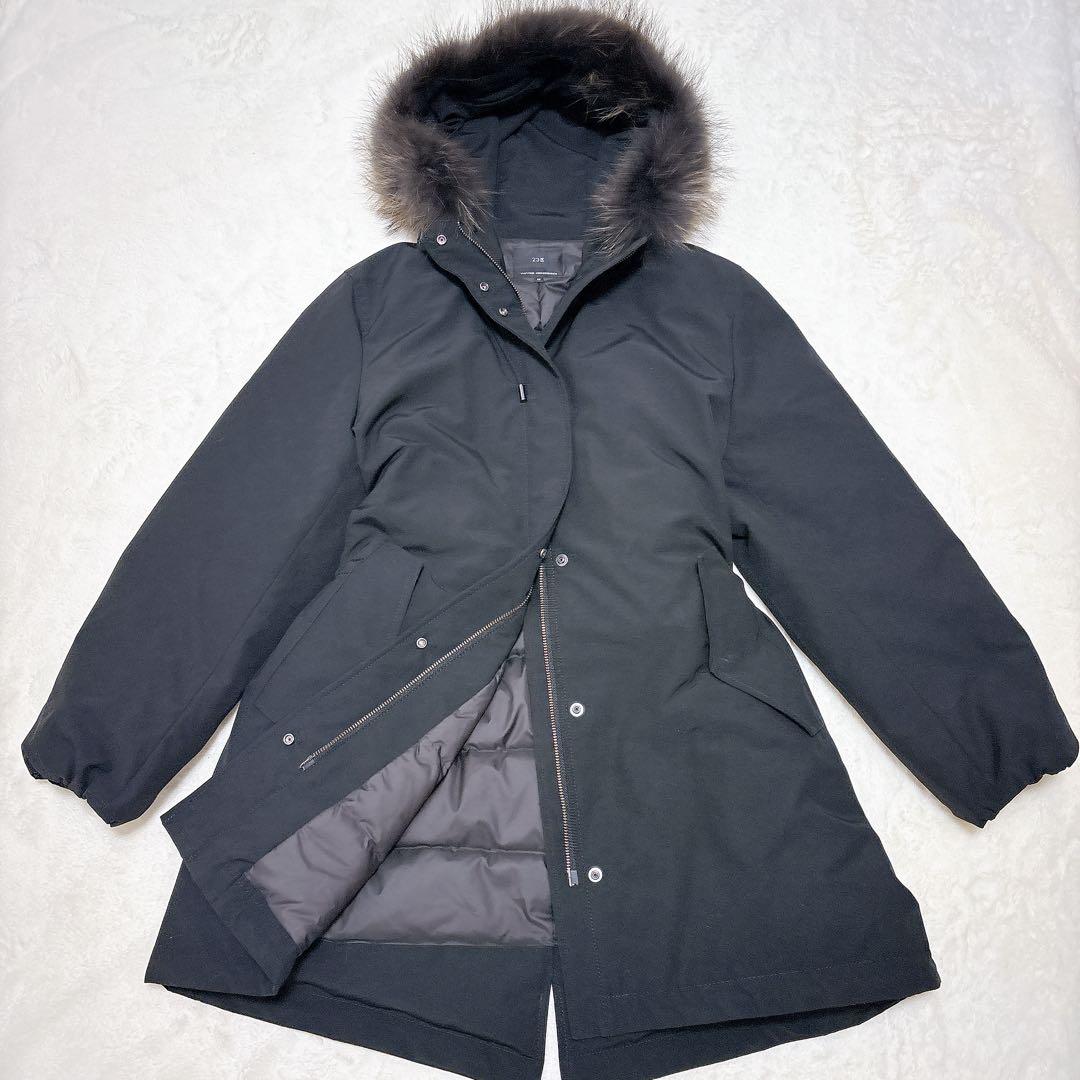 極美品✨23区　モッズダウンコート　フード　ファー　44 防寒　綿　フェザー