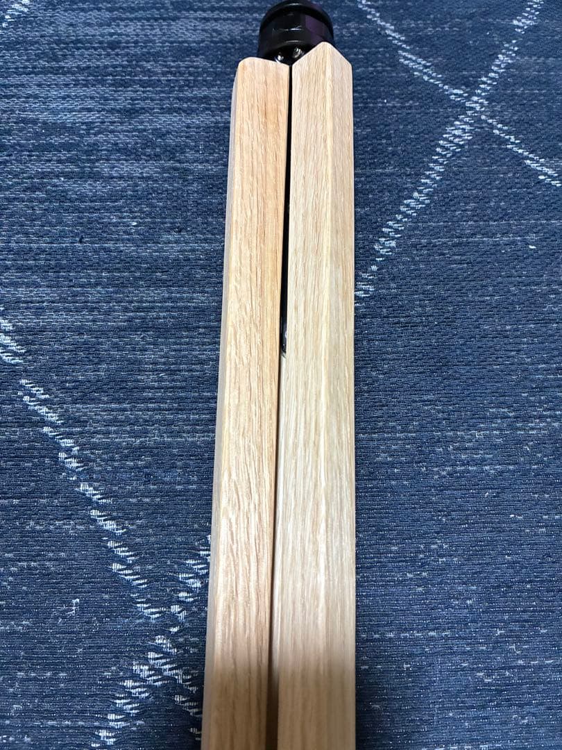 ハセル‼️ オーク材木製三脚テーブル脚　2セット分