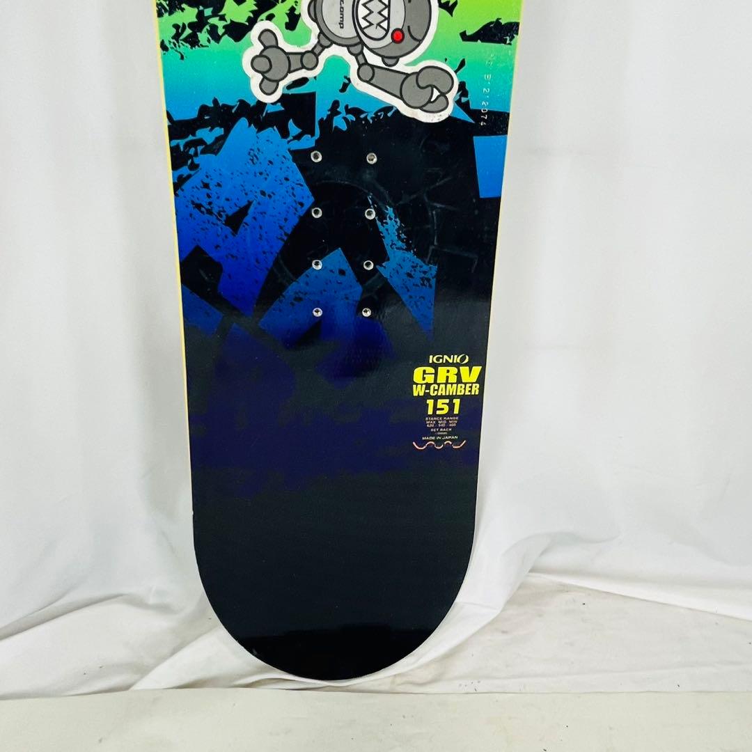 【良品】 IGNIO イグニオ CRV W-CANBER 151cmスノーボード