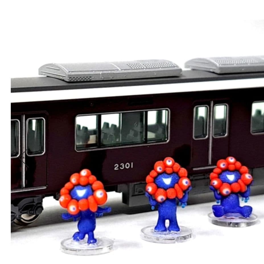 関西万博 ミャクミャク 電車 フィギュア セット EXPO