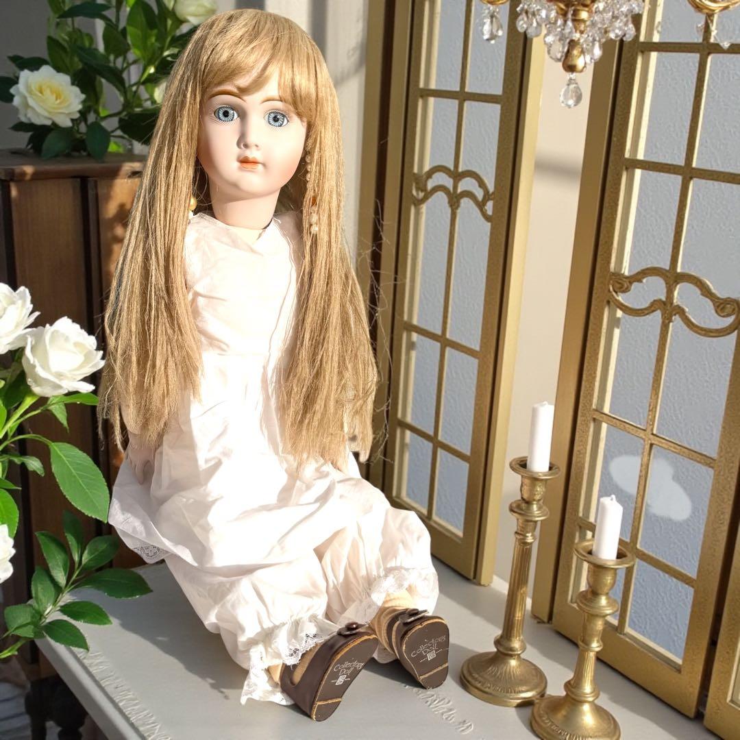 ビスクドール アーテー AT リプロ ブラック ベルベット ロングドレス ボネ