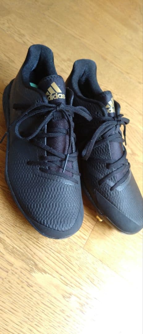 アディダス adidas スパイク　金具 26.5ｃｍ　黒　野球