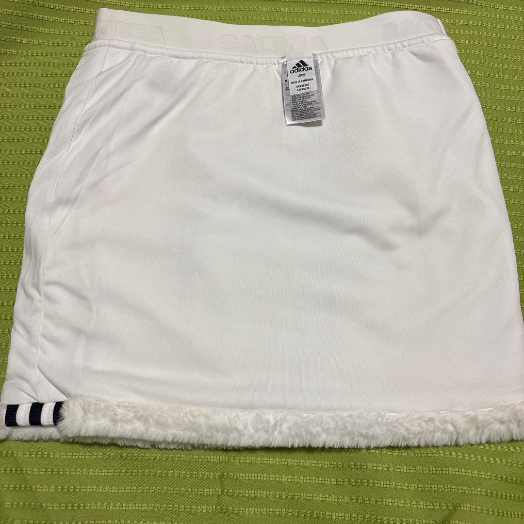 アディダス ふわふわあったか可愛いいゴルフウェア ボアフリースセットアップ　M