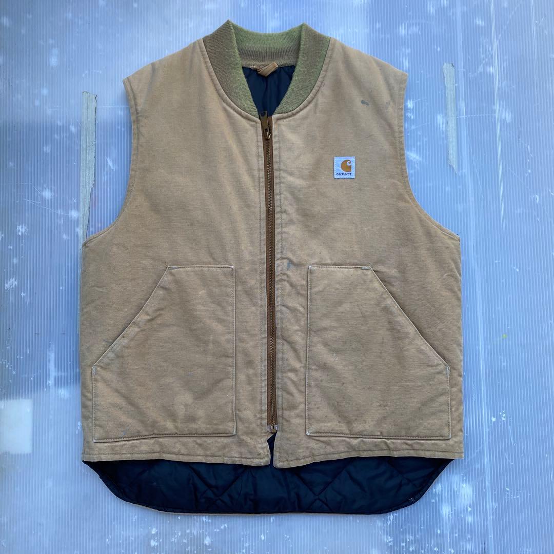 Carhartt ベージュ ベスト 星タグ