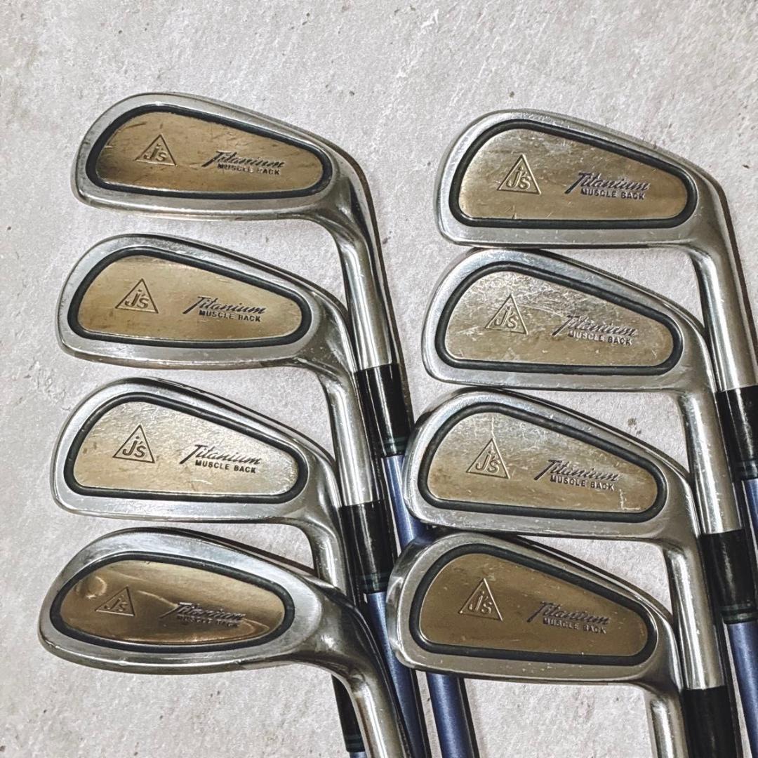 ジャンボ尾崎 j's チタンマッスル アイアン 8本セット メンズ ゴルフ S