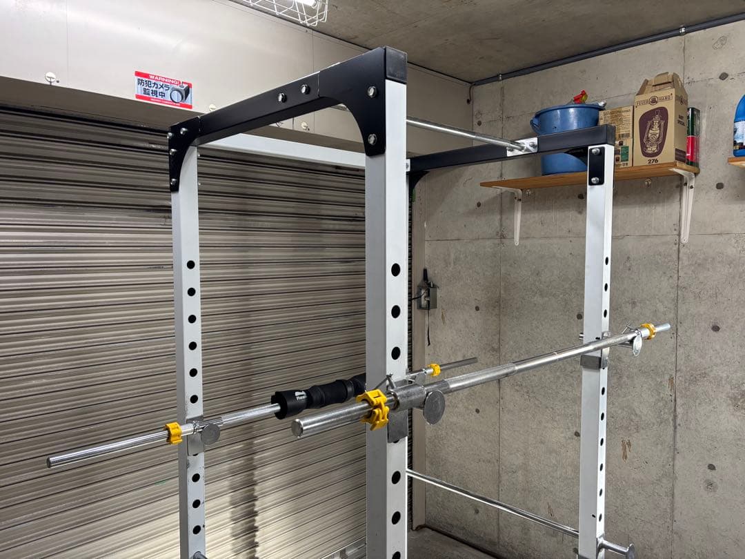 IROTEC パワーラックとバー２本付き 手渡し。