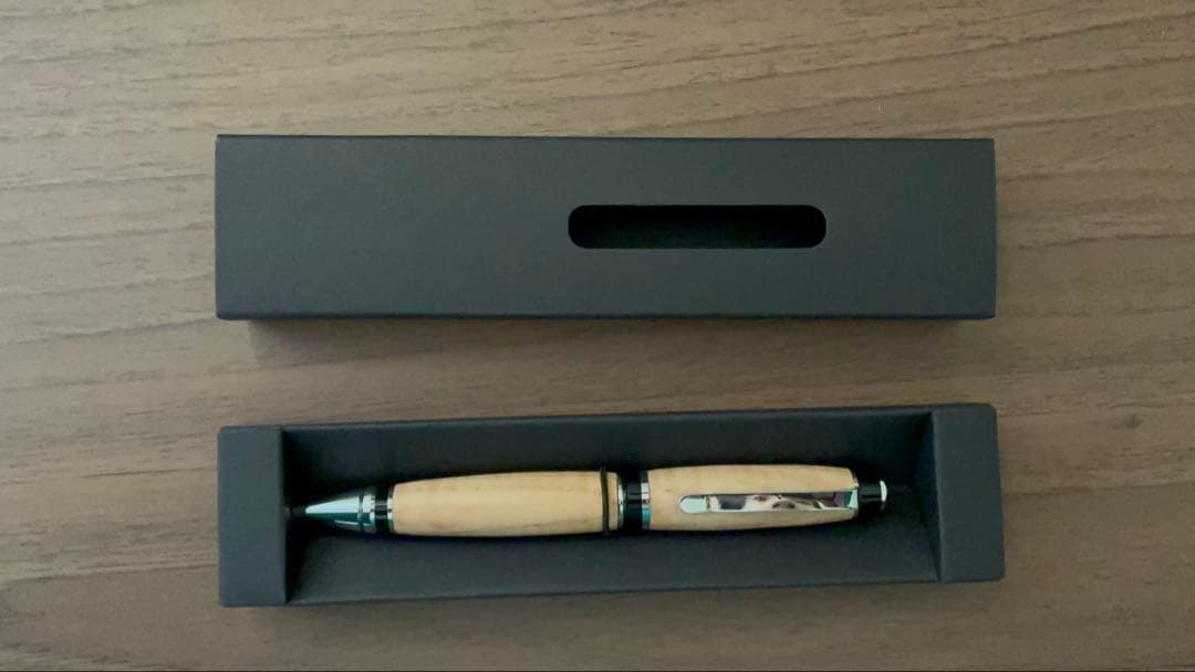 シガーボールペン（ヒッコリー縮み杢）