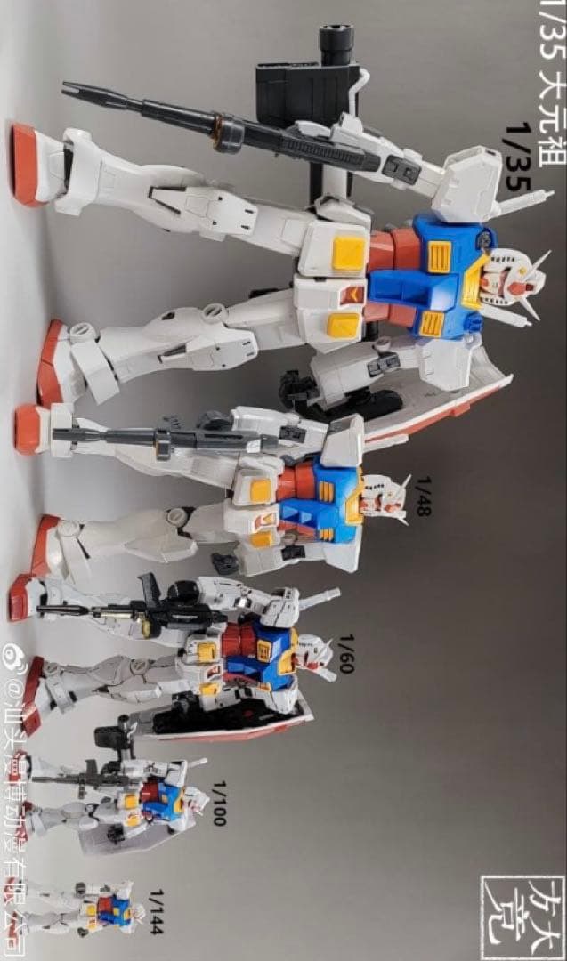 メガサイズ、1/35 ガンダム RX-78-2 海外製（方大競）全塗装。出品。