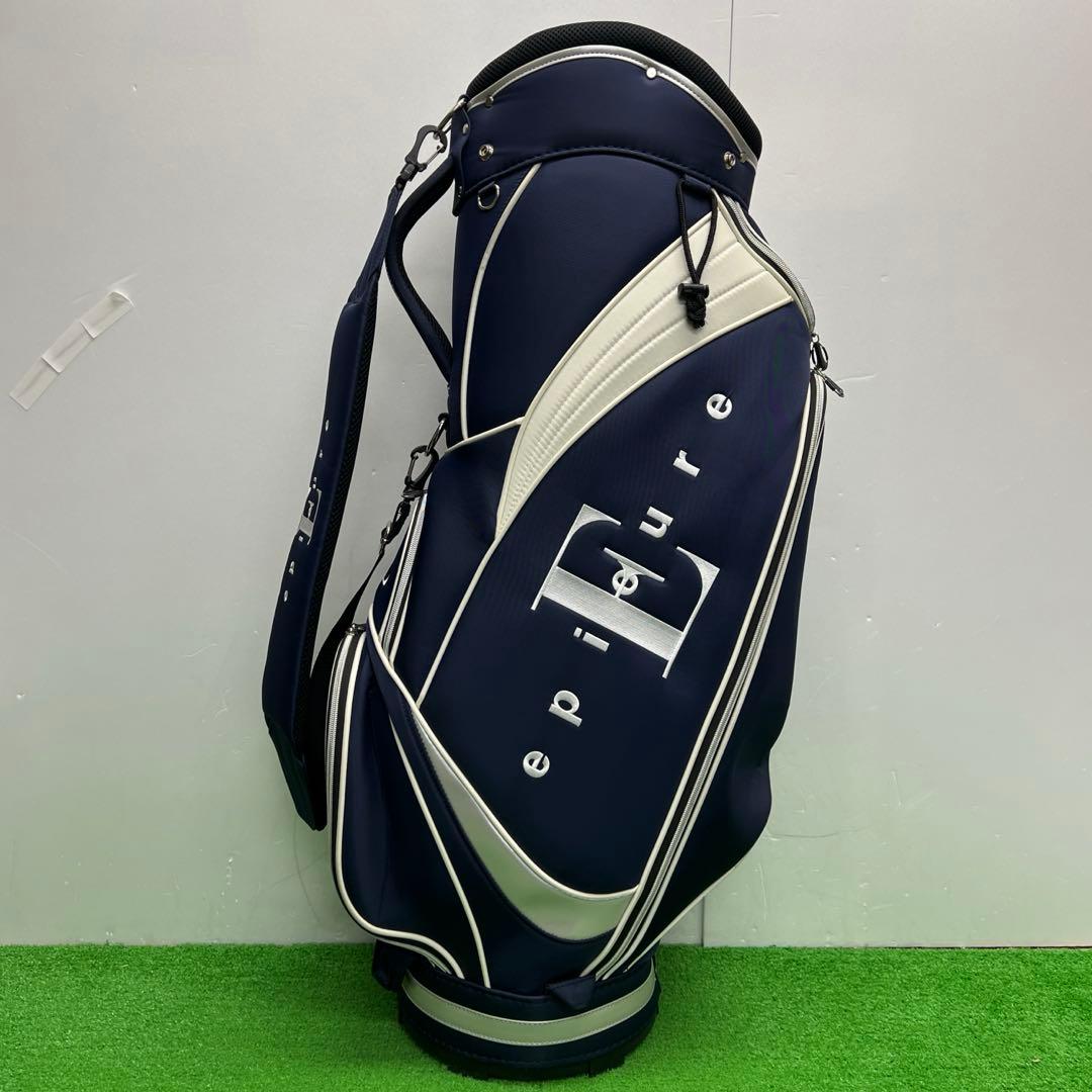 EPICURE エピキュール　ゴルフバッグ　8インチ　キャディバッグ　ネイビー