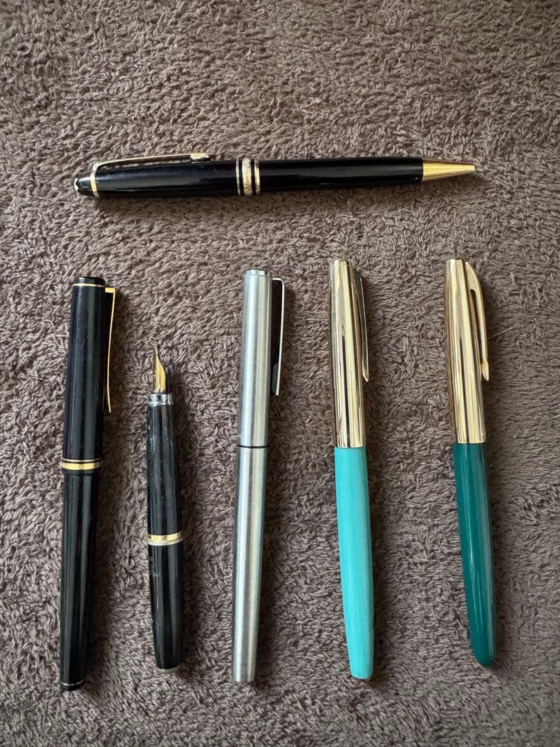 万年筆　まとめて　プラチナ　セーラー　elabo モンブラン　18金　14金