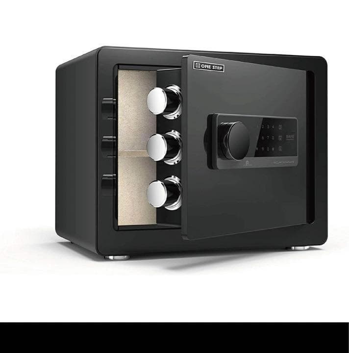 金庫 30cm（32L） 電子テンキー式 鍵2本　振動警報 防犯 675