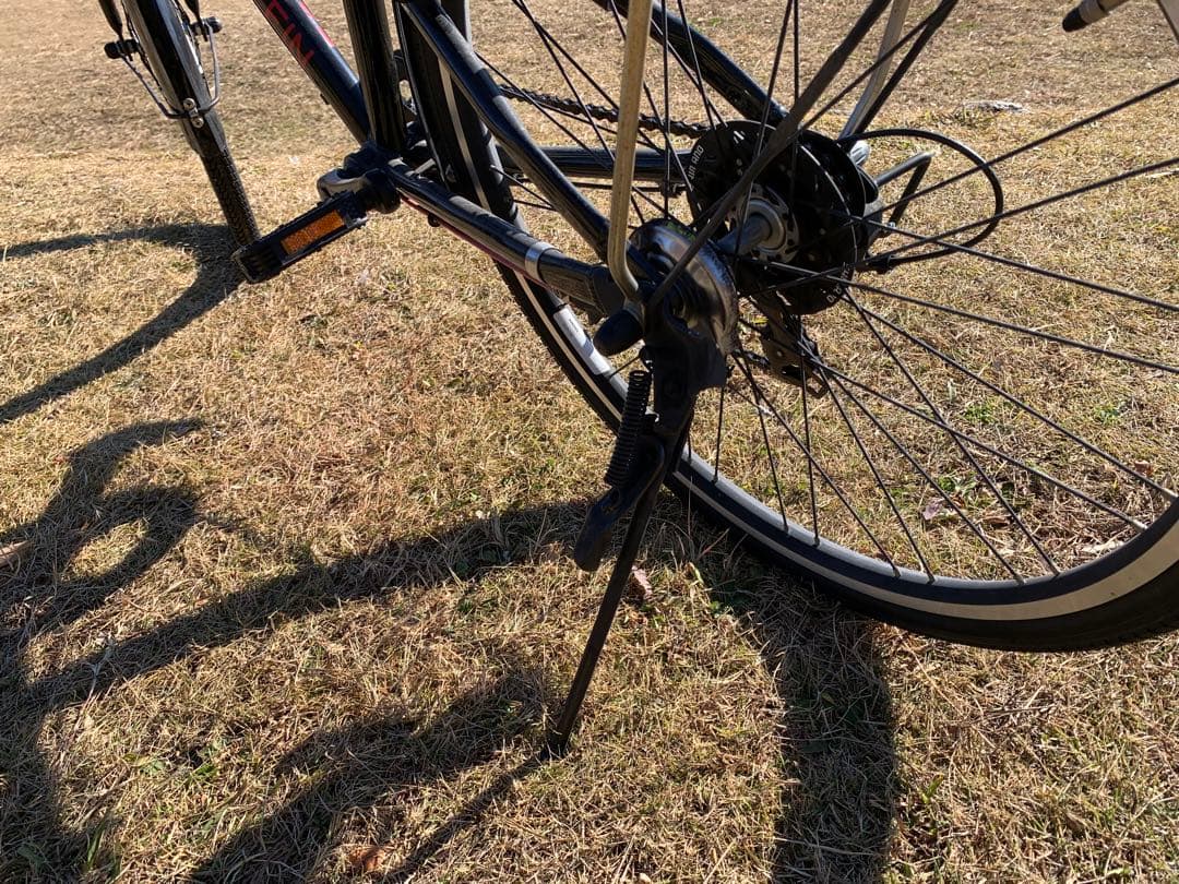 BRIDGESTONE シュライン黒 24インチ 自転車　カゴ付き