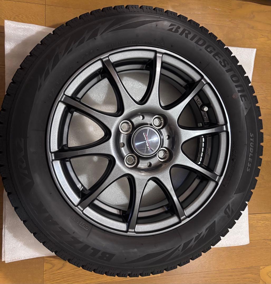 ブリヂストン スタッドレスタイヤ 165/65R14ホイール4本セットハスラー