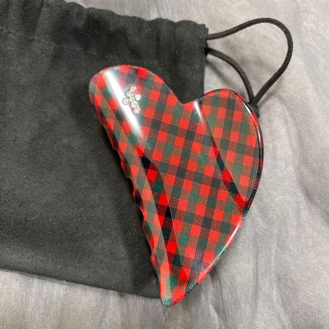 着用なし美品 familiar ハート型 ヘアクリップ