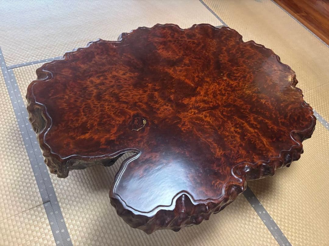 青★司さま専用　屋久杉油瘤テーブル