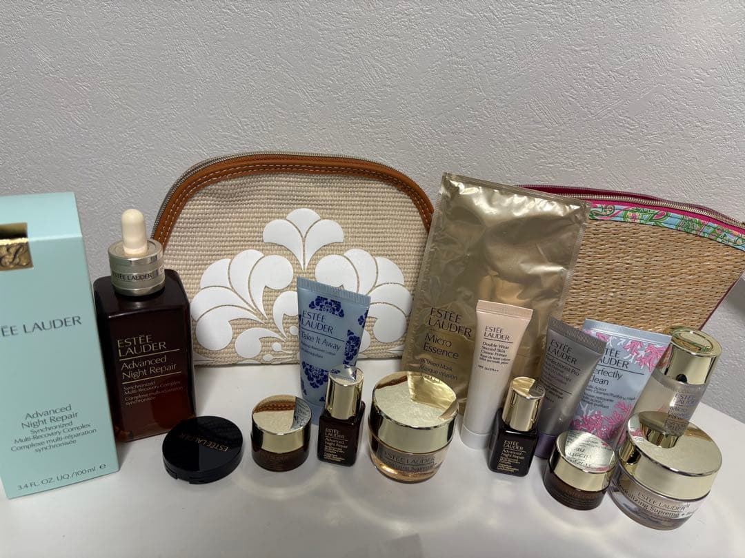 【正規品】エスティーローダー　アドバンスナイトリペア100ml×2本＋ポーチ2点