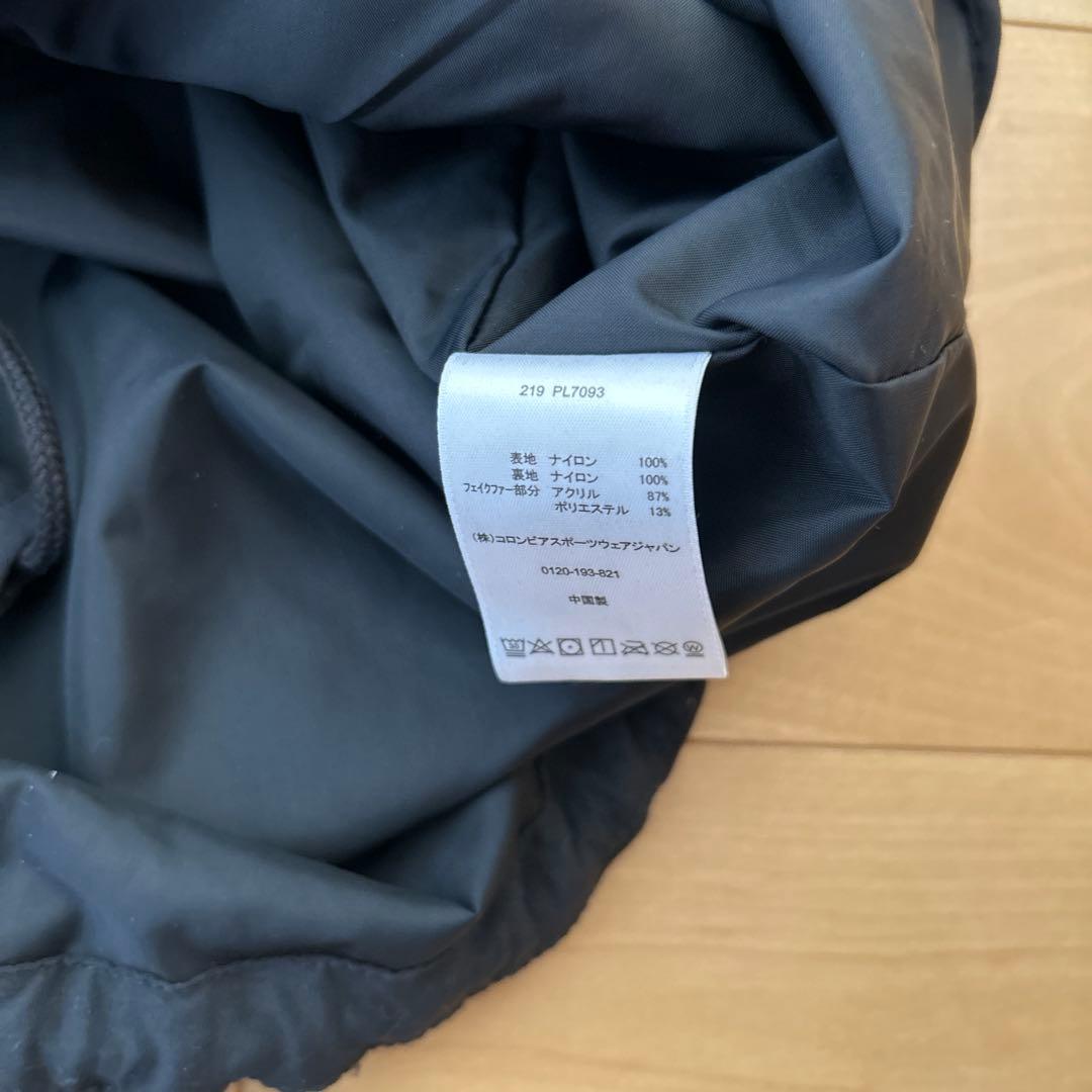 コロンビア　ブラック ロングコート PL7003