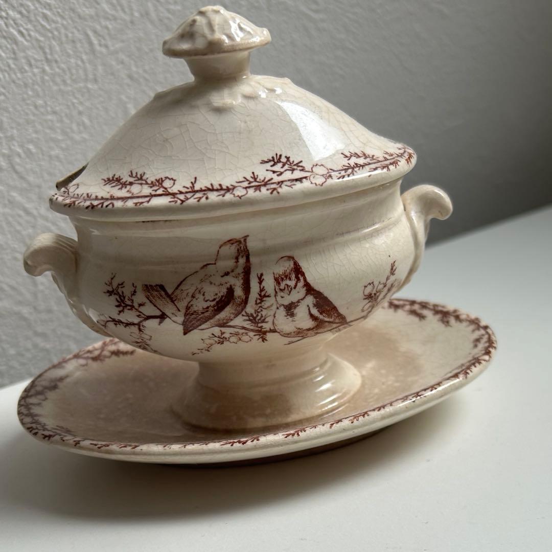 フランスアンティーク　クレイユモントローSYLVAミモザシリーズ　ムタディエ