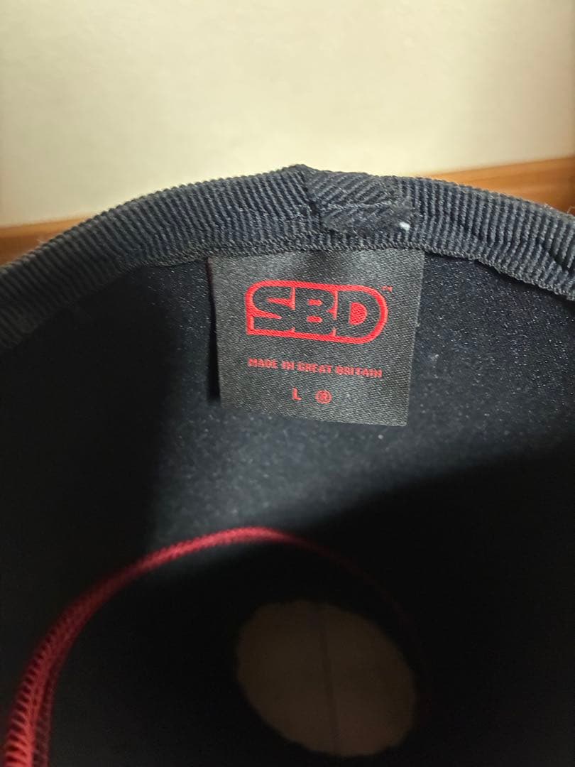 SBD パワーリフティングニースリーブ Lサイズ ブラック/レッド