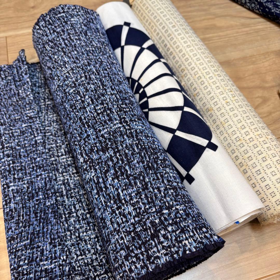 H格安 リメイク用　素材　 まとめ売り　着物　和服　10点　本染　浴衣　反物　星