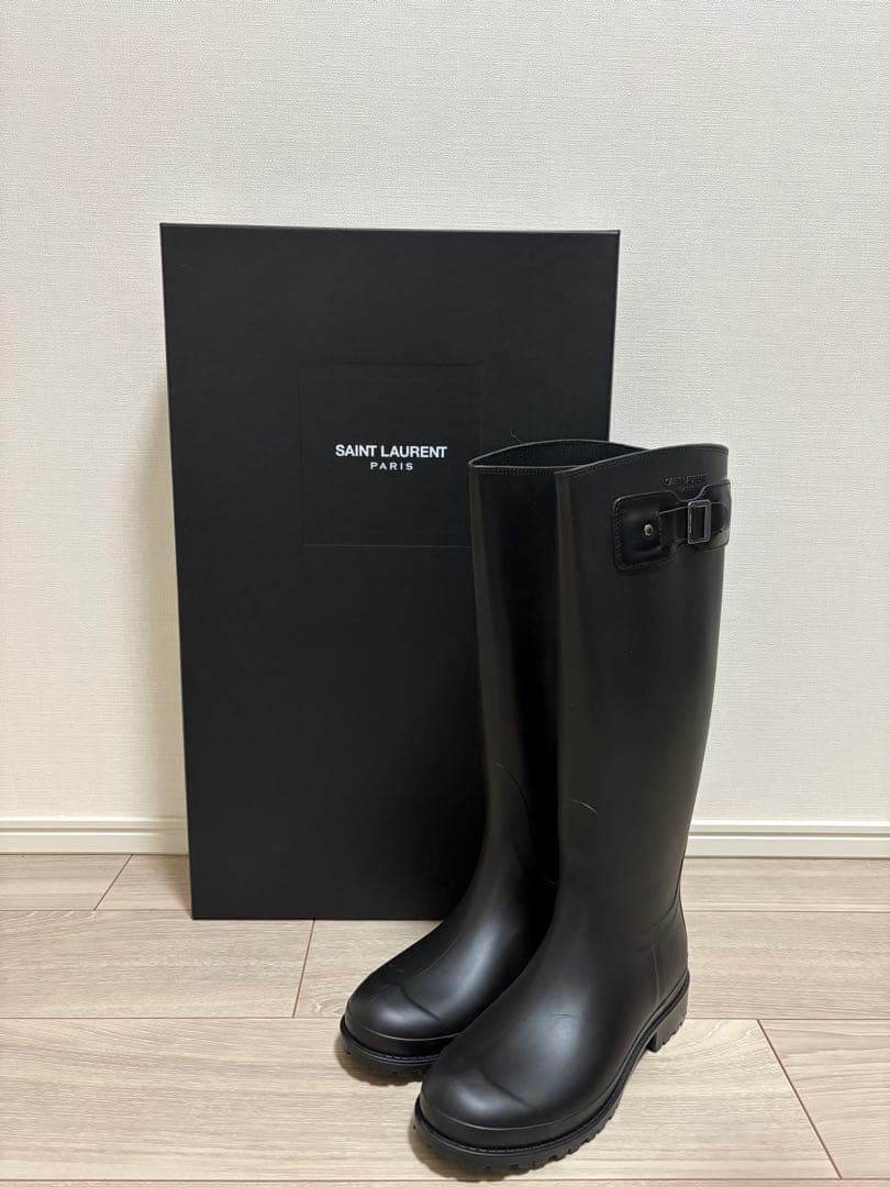 SAINT LAURENT ブラックロングブーツ サイズ37
