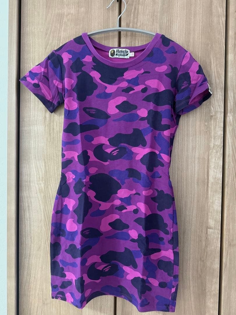 A Bathing Ape カモフラージュ 半袖ミニワンピース