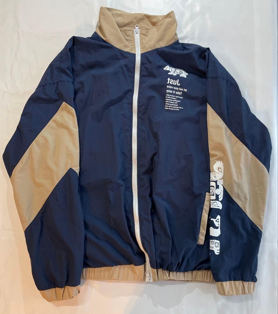 Eve 花嵐 Zip up jacket ジャケット ネイビー naby L