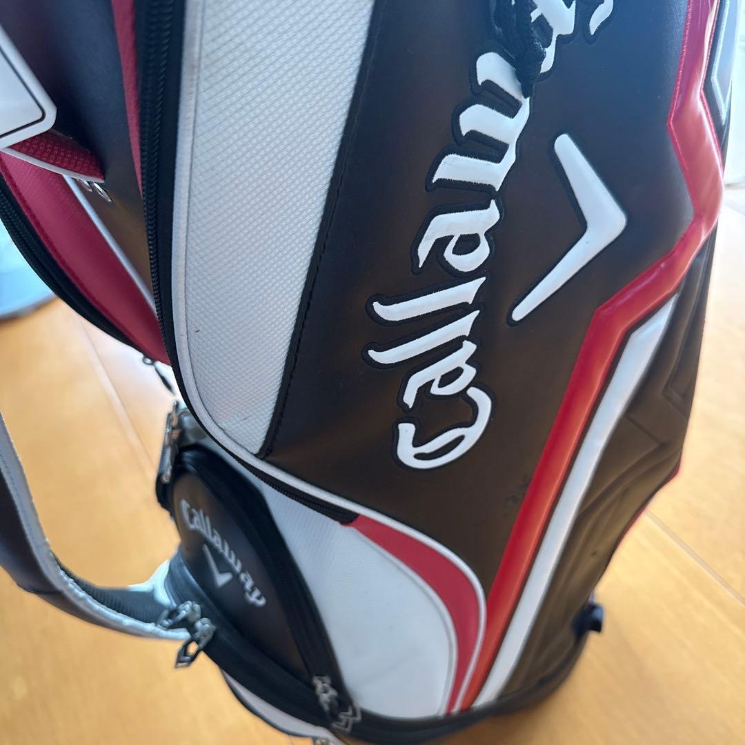 Callaway キャディバッグ 黒/白/赤