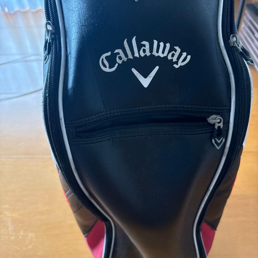 Callaway キャディバッグ 黒/白/赤