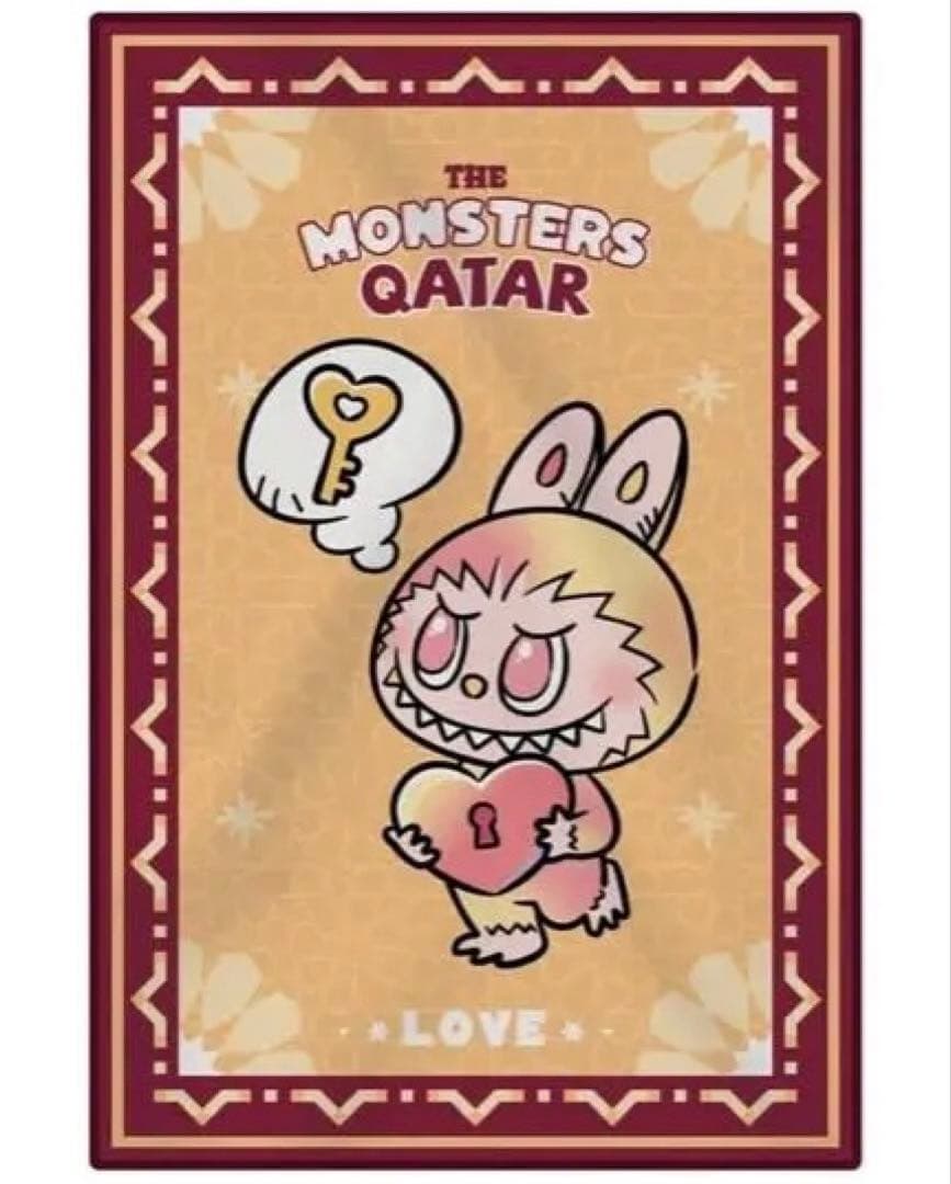 POPMART QATARオープン記念　限定ラブブブランケット