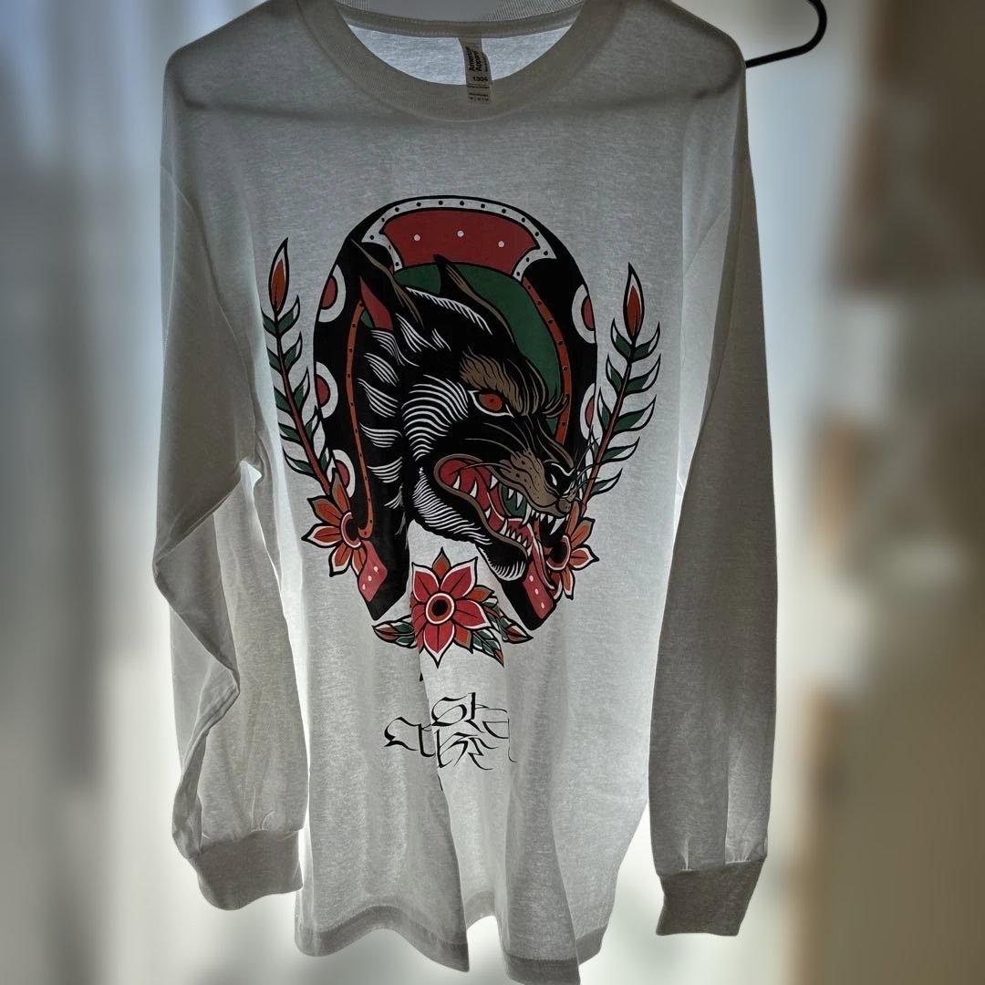 2XL Tシャツ 狼デザイン　crystal LAKE