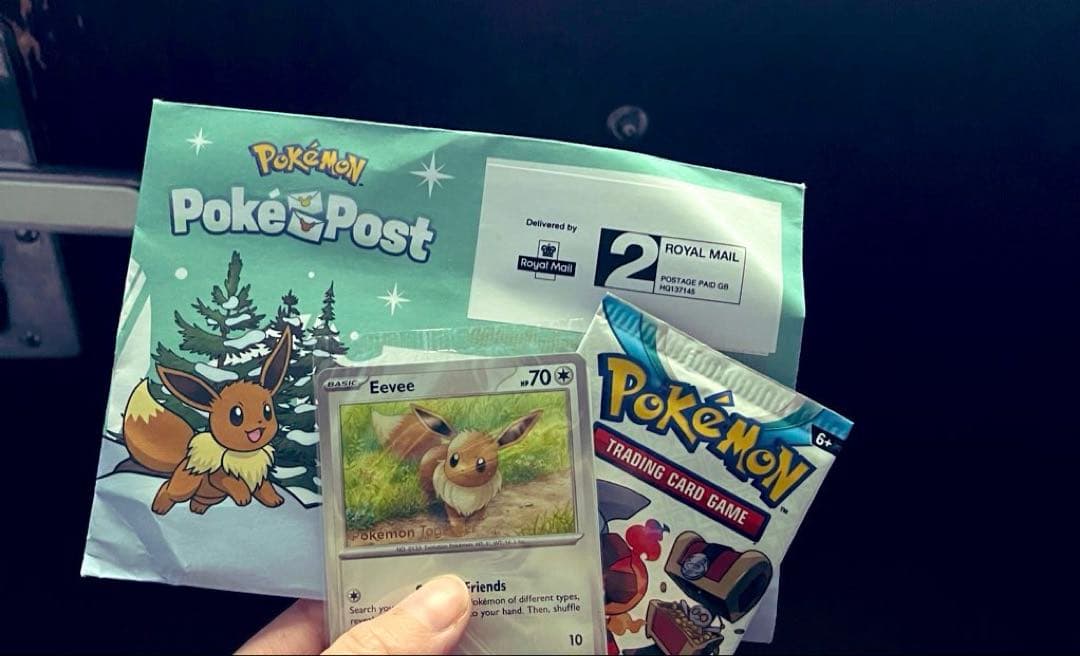 ［英語］ポケポスト　ピカチュウ イーブイ　プロモ