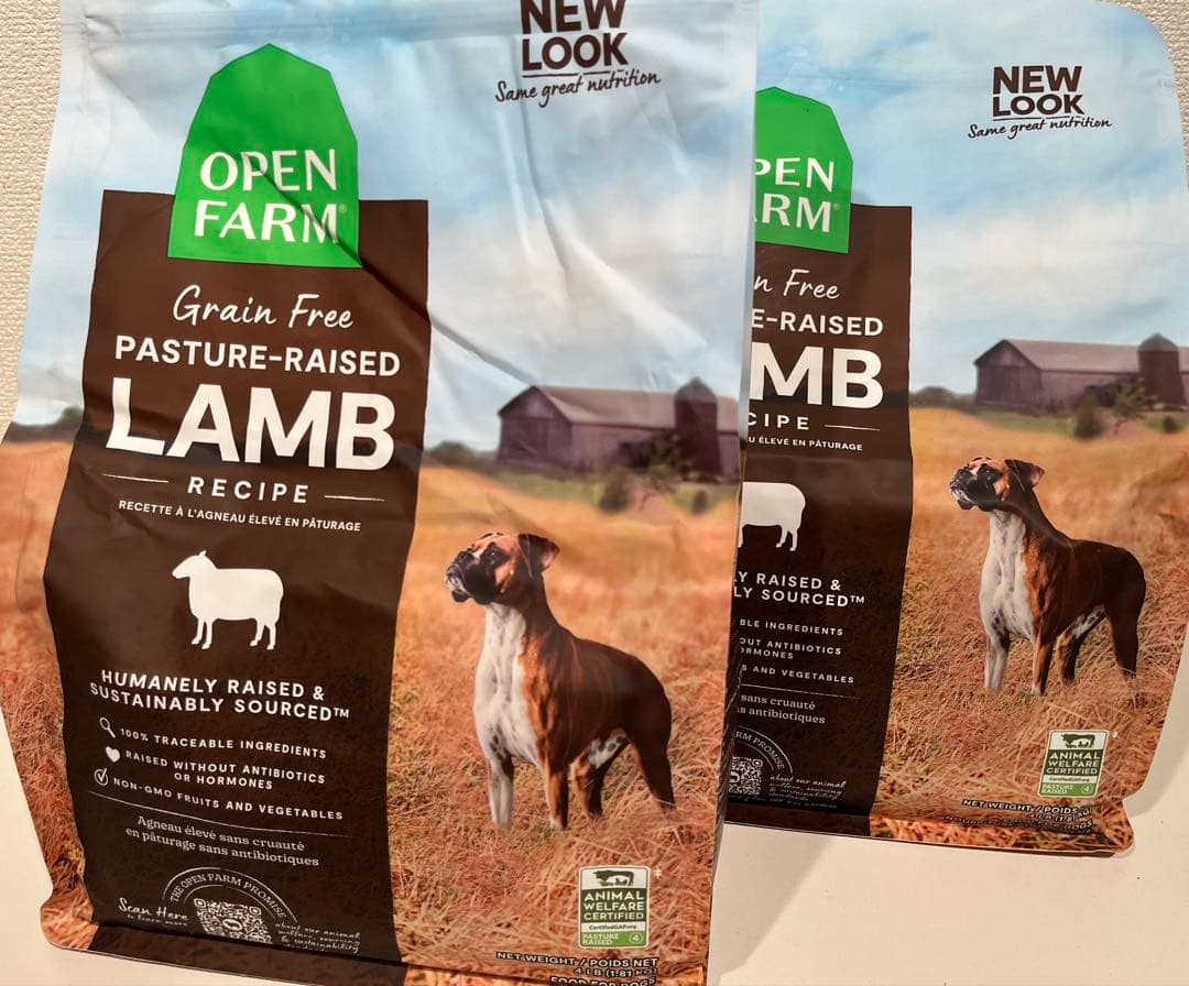 オープンファーム　ドッグフード　ラム　1.81kg×2袋セット