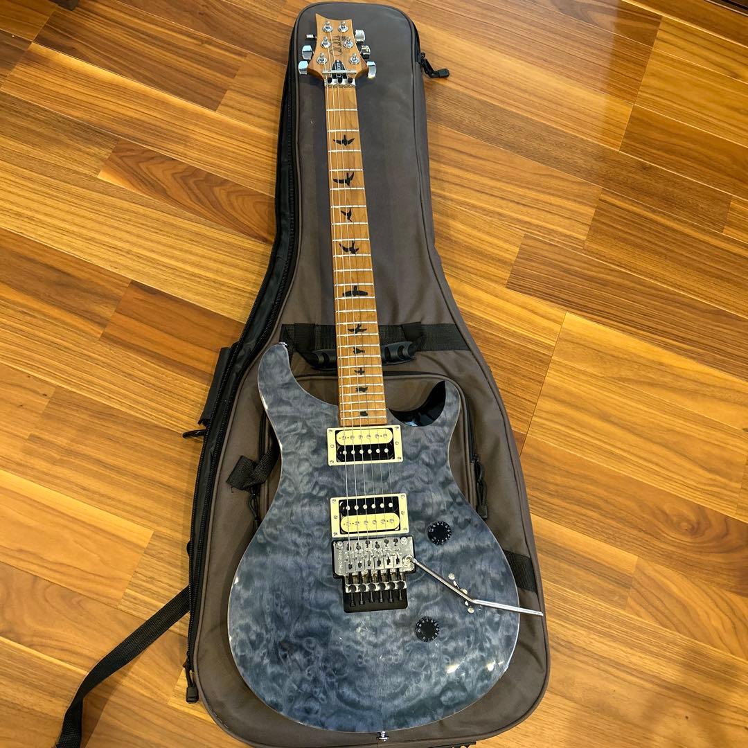 PRS SE エレキギター グレー ギグバッグ付き