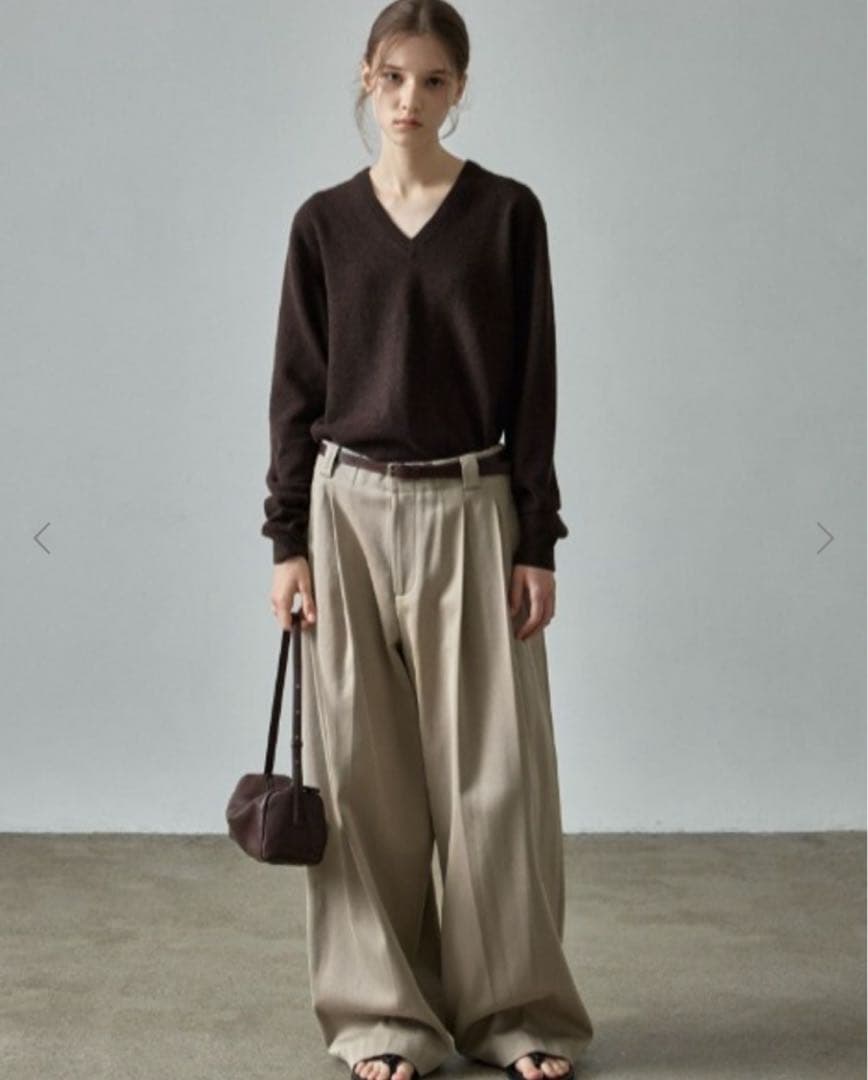 韓国発⭐︎FACADE PATTERN ボックスバッグ本革　スエード　ブラウン