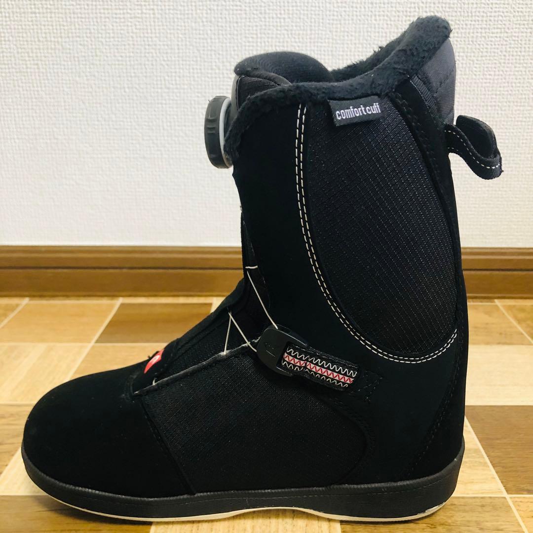 【美品】HEAD スノーボードブーツ JR ブラック 22.5/23.5